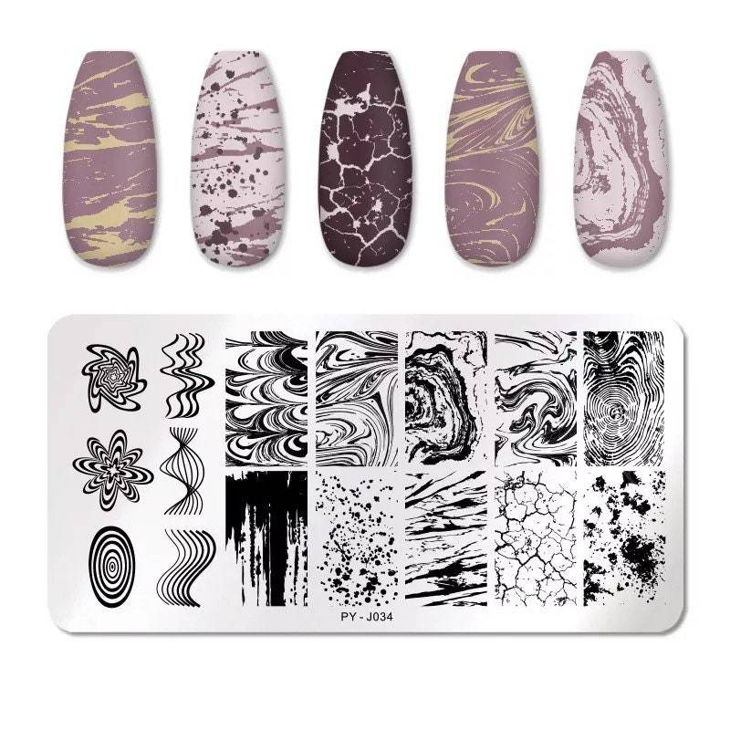 Rocks Art Stamping Platte Nagel Stempel Für Diy Maniküre Nail Werkzeug Stempeln von Etsy - TwistedRealityCrafts