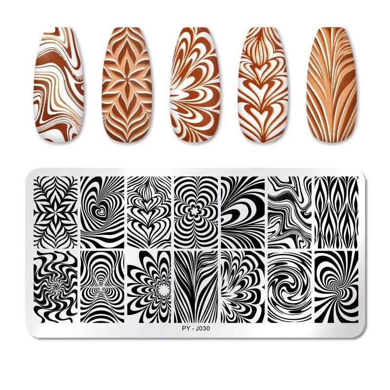 Swirl Art Stamping Platte Nagel Stempel Für Diy Maniküre Nail Werkzeug Plate von Etsy - TwistedRealityCrafts