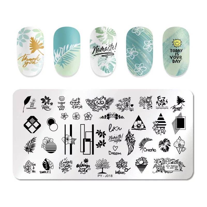 Wildes Leben Nail Art Stamping Platte Nagel Stempel Für Diy Maniküre Werkzeug Plate von Etsy - TwistedRealityCrafts