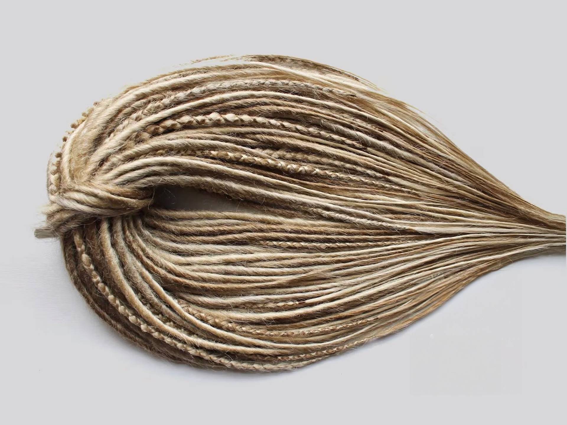 Blond Dread Locks Verlängerungen, Double End Single, Accent Partial, Dark Blonde Ash, De Dreadlocks Se von Etsy - TwodotsDreadsWigs