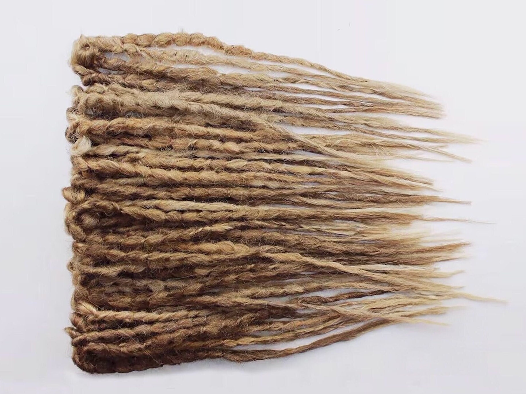 Boho Dread Blond Locks Verlängerung, Single End Double, Accent Teilweise, Hellbraun Häkeln, De Dreadlocks Se von Etsy - TwodotsDreadsWigs