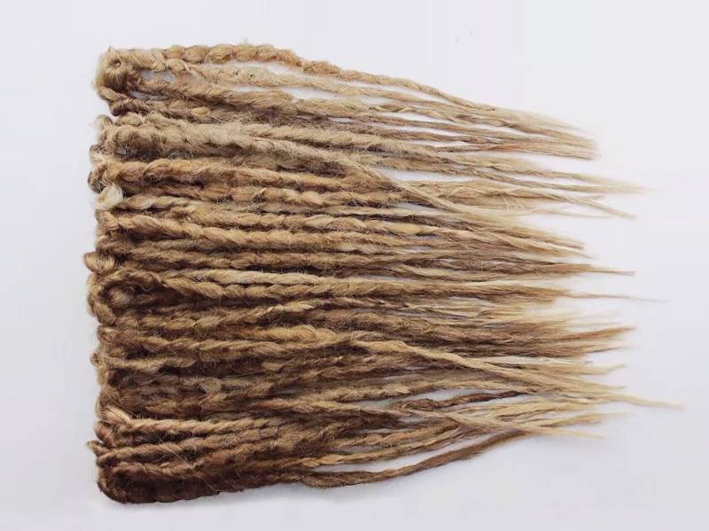 Boho Dread Blond Locks Verlängerung, Single End Double, Accent Teilweise, Hellbraun Häkeln, De Dreadlocks Se von Etsy - TwodotsDreadsWigs