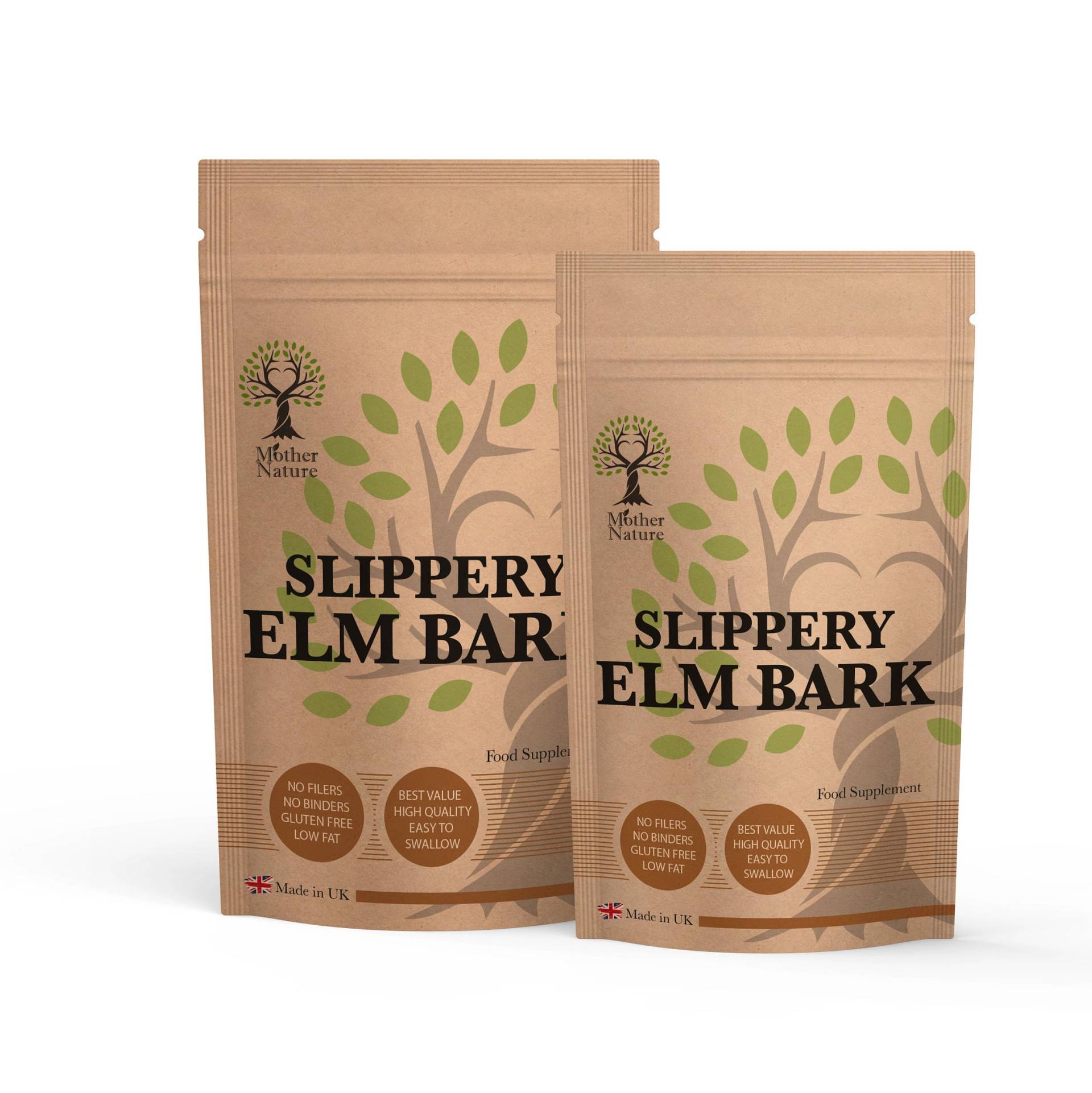 Slippery Elm Bark 550 Mg Kapseln Hochpotente Natürliche Ergänzung Powder Vegan von Etsy - UKmotherNature