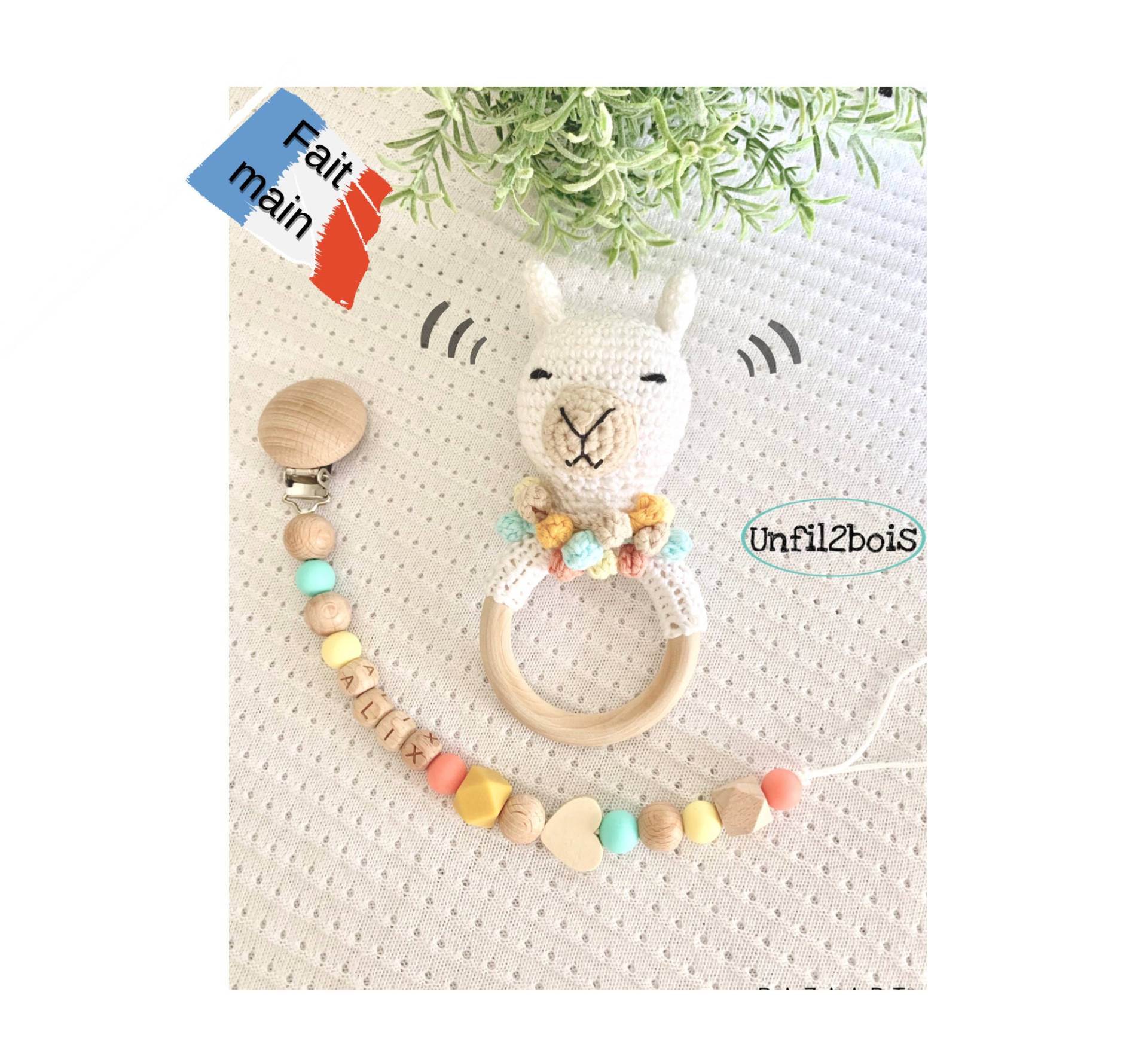 Personalisierter Lama-Schnulleraufsatz Für Jungen Und Mädchen/Lama-Häkelrassel-Set/Personalisiertes Geburtsgeschenk Mädchen Personalisierter Lama-Schnulleraufsatz Für Jungen Und Mädchen/Lama-Häkelrassel-Set/Personalisiertes Geburtsgeschenk Mädchen von Etsy - Unfil2bois