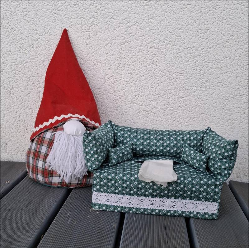 Kosmetik-Tuch-Box, Taschentuchsofa, Kosmetiktuchsofa, Deko-Sofa, Geschenke, Kosmetiktuchhülle, Kosmetiktücherbox von Etsy - UnikateUpcyclingRemo