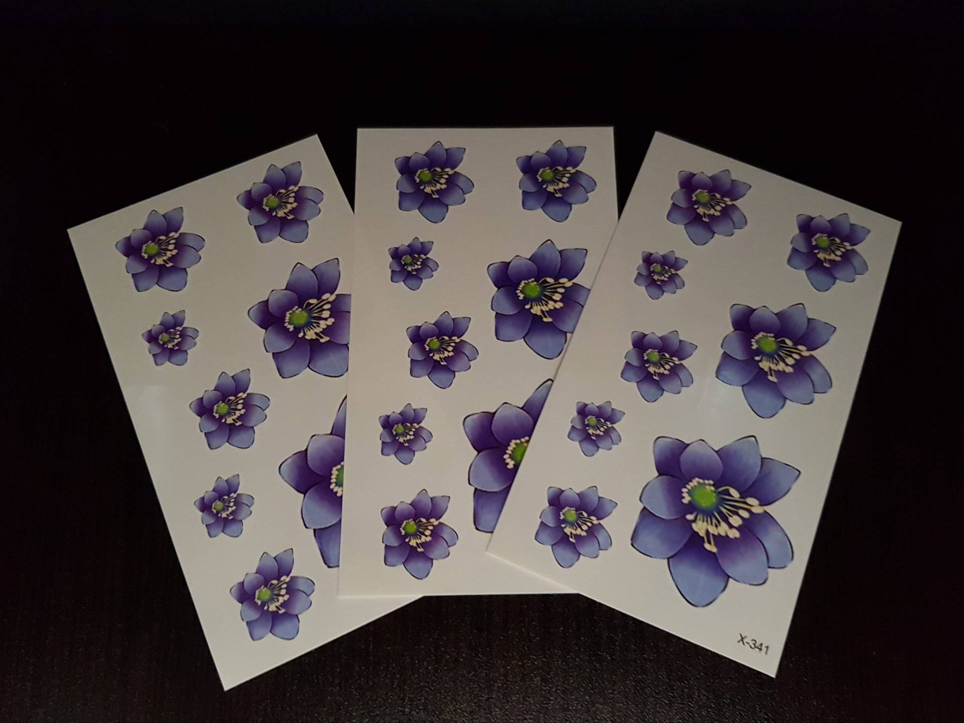 Aquarell Tattoo, Blume Temporäre Gefälschte Kleine Tattoos von Etsy - UniqueInspirationGR