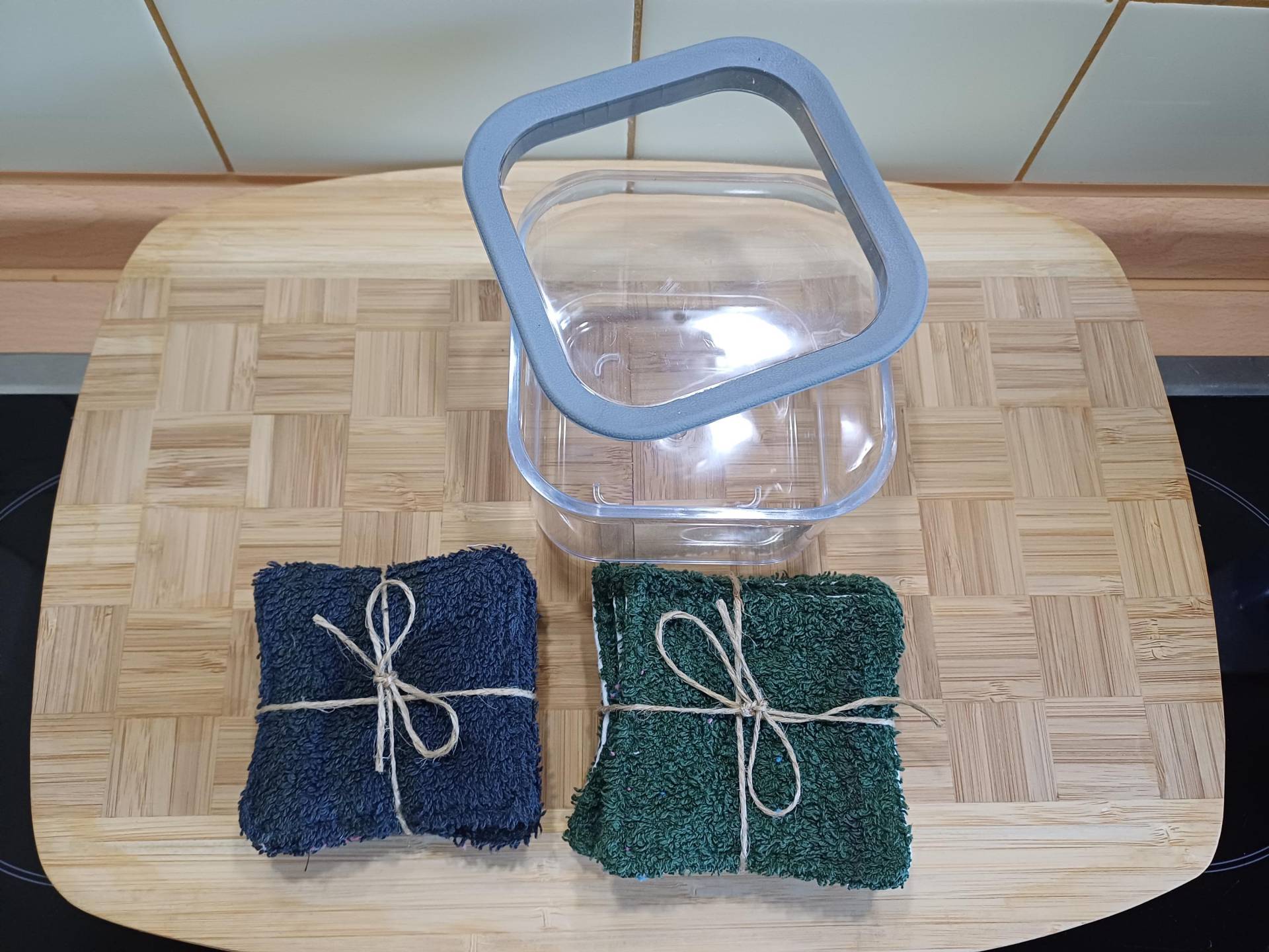 Set Aus 10 Kosmetikpads Mit Aufbewahrung - Unikat Upcycling #434 von Etsy - UpcyclingbyPaMue