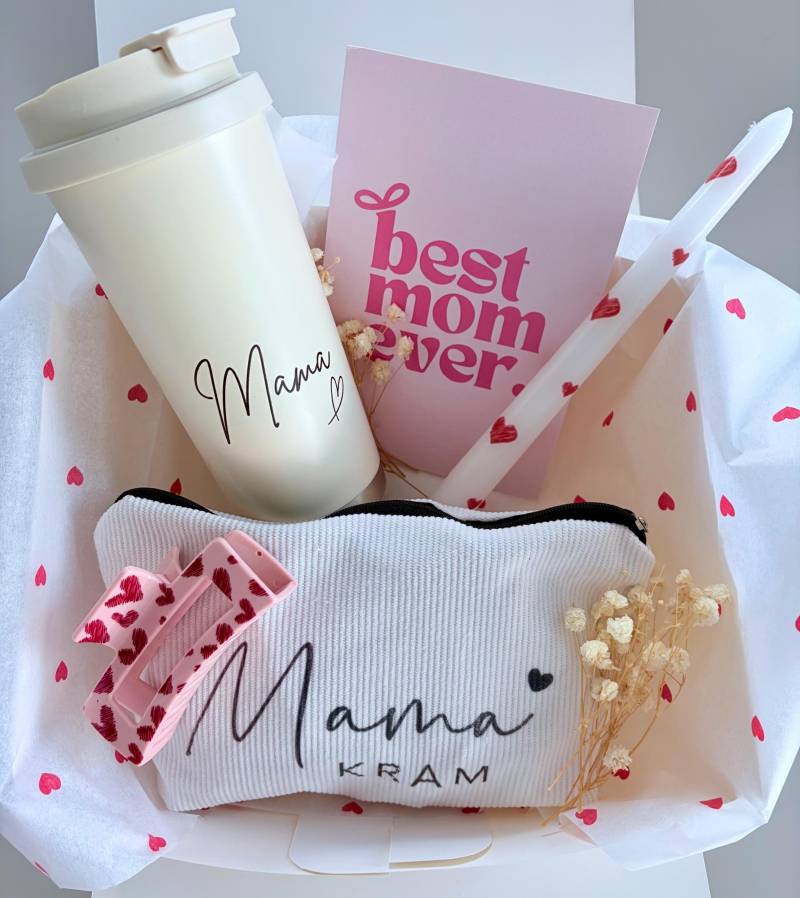 Personalisierte Geschenkbox Mama - Muttertag Geschenk, Geburtstag Geschenk Für Mama, Geschenkset Frau, Kosmetiktasche von Etsy - VRAEULEIN