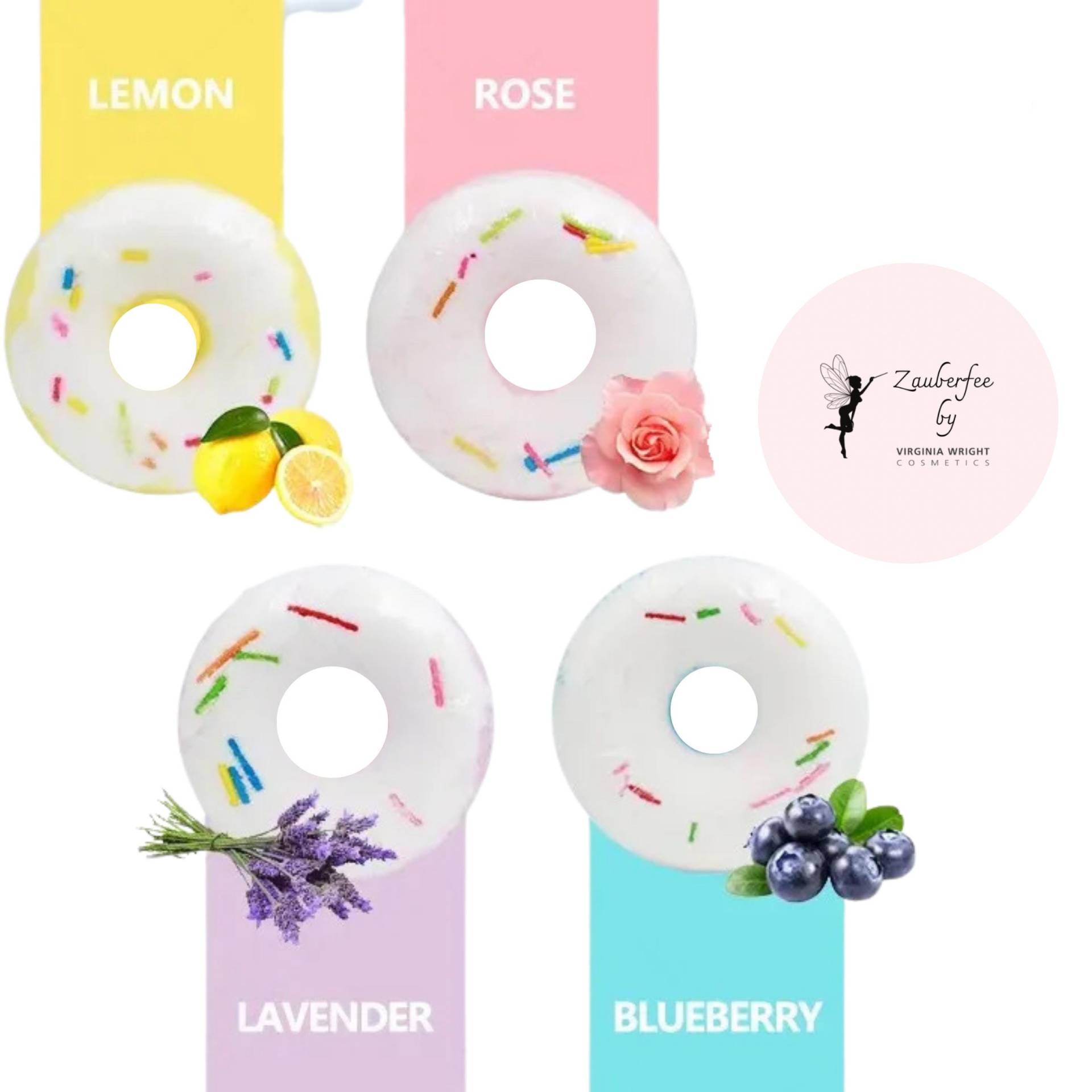 2 Badebomben -Donut von Etsy - VWrightCosmetics