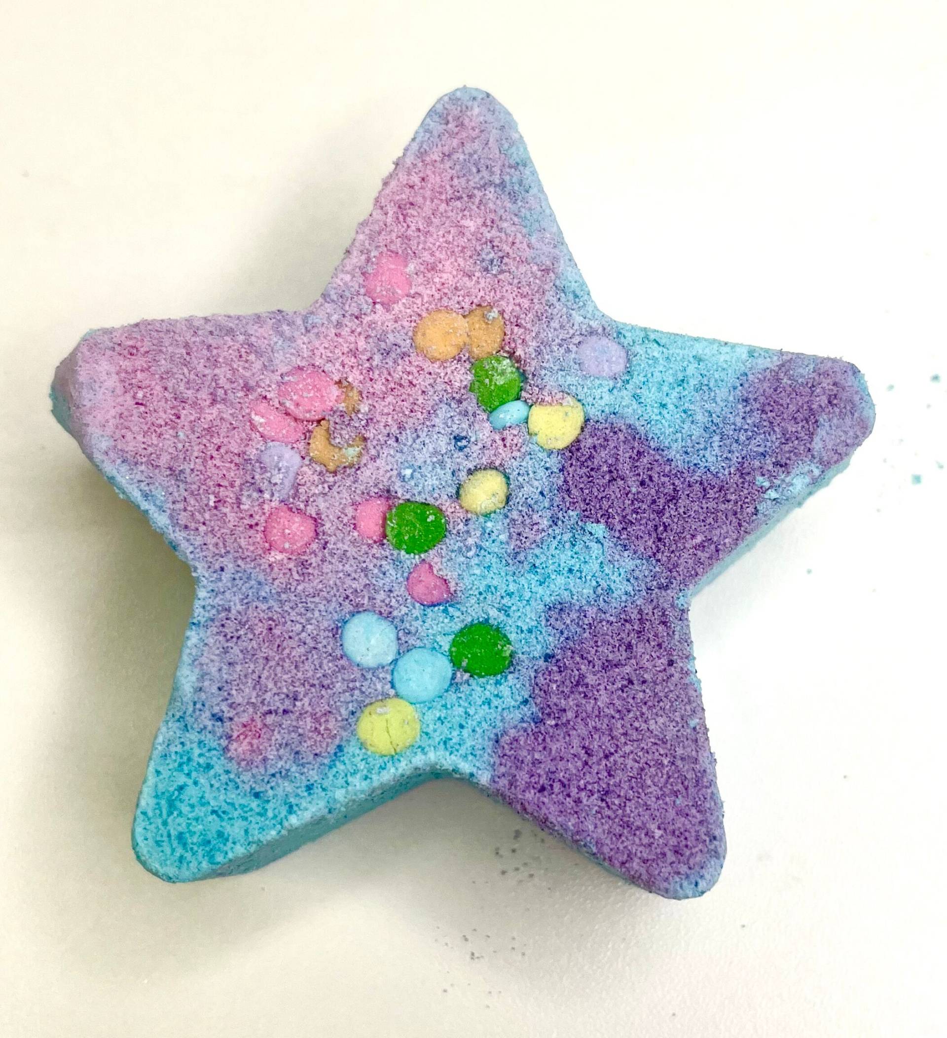 2 Regenbogen Sterne Badebomben - Vanille-Duft von Etsy - VWrightCosmetics