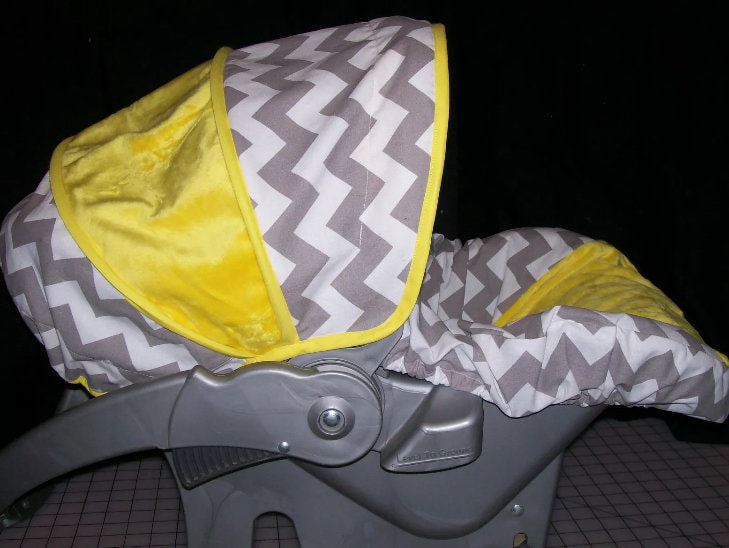 Grau Chevron Baby Auto Sitzbezug Grau Chevron Baby Auto Sitzbezug von Etsy - VariegatedThread