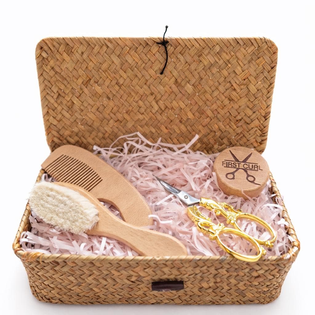 Personalisierte Baby Bürste Kamm Set, Holz Andenken, Erste Locke Geschenk von Etsy - VeeArtAura