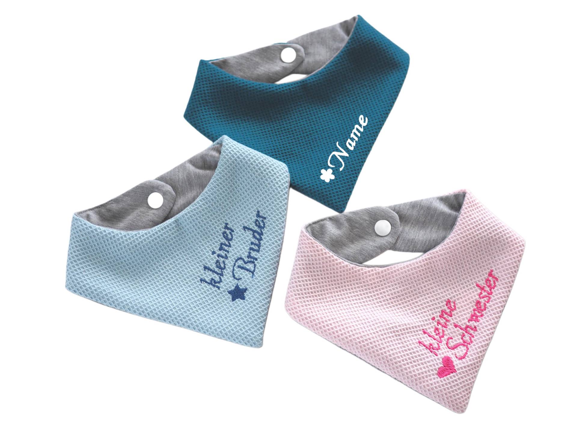 Halstuch Mit Namen, Babys, Kleinkinder, Bestickt, Kleiner Bruder, Kleine Schwester Oder Wunschname von Etsy - VehShop