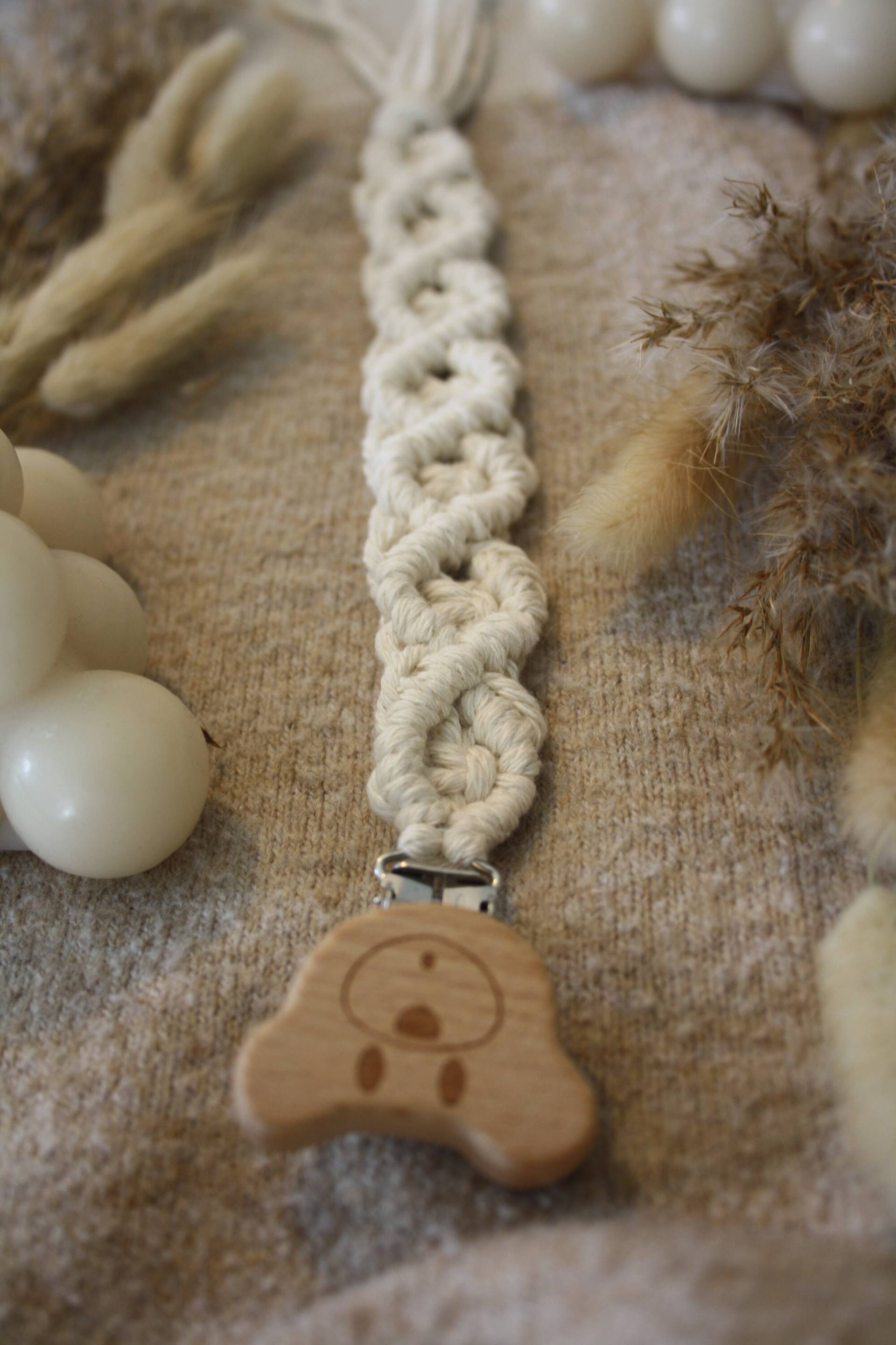 Schnullerkette Makramee Boho Schnullerkette Makramee Boho von Etsy - VerknotetesGlueck