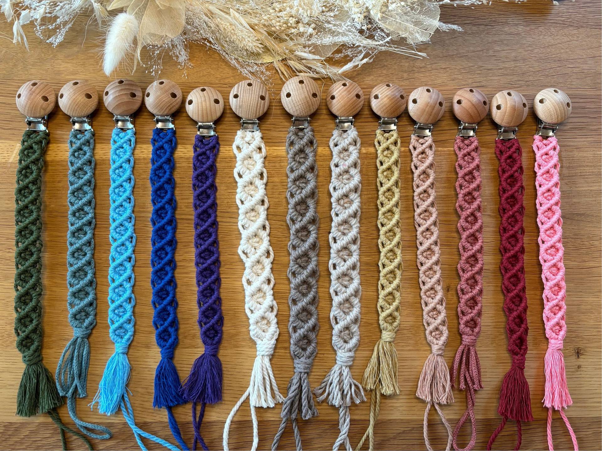 Schnullerkette Makramee Boho Schnullerkette Makramee Boho von Etsy - VerliebtinMakramee