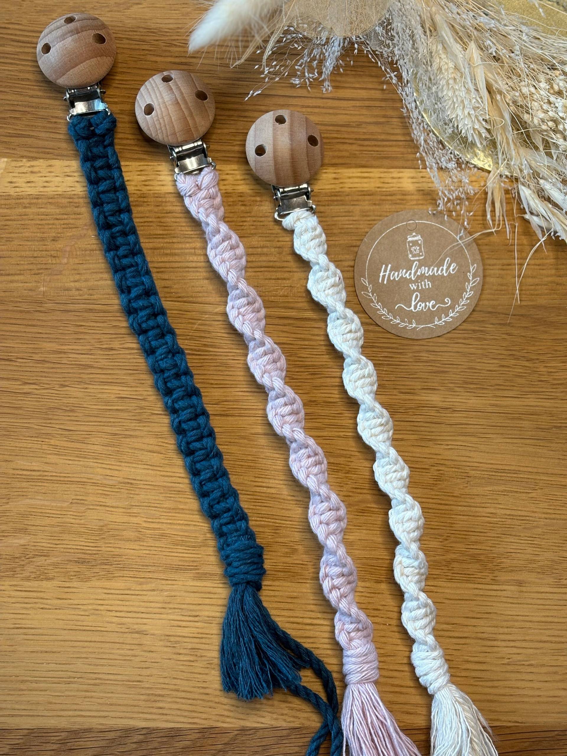 Schnullerkette Makramee Boho Schnullerkette Makramee Boho von Etsy - VerliebtinMakramee