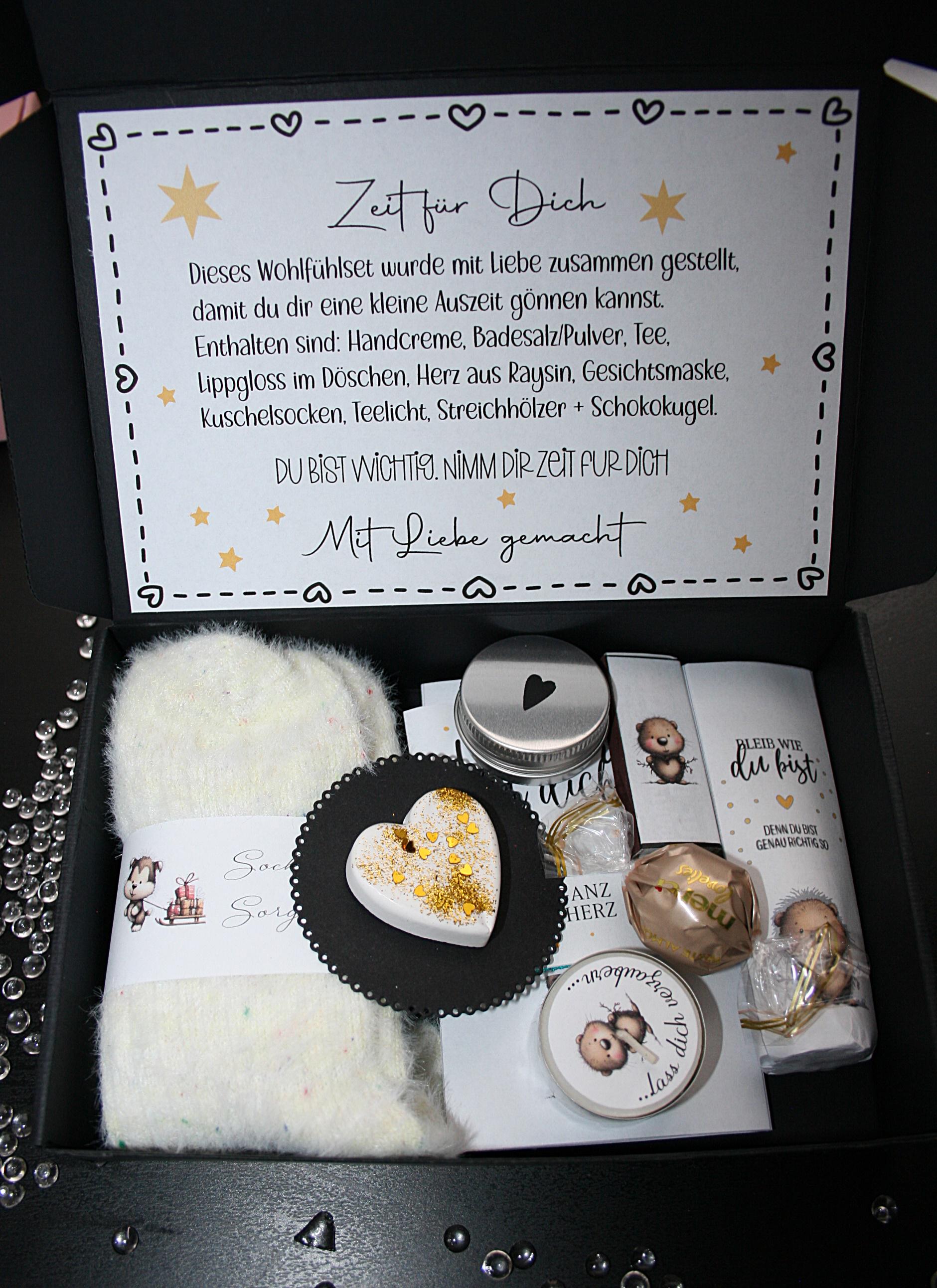 Wohlfühlset, Kleine Auszeit, Geschenkbox, Selfcare Wellness Box, Personalisierbar, Geschenk, Freundin, Weihnachten, Geburtstag, Wichtel, Spa, Tee Wohlfühlset, Kleine Auszeit, Geschenkbox, Selfcare Wellness Box, Personalisierbar, Geschenk, Freundin, Weihnachten, Geburtstag, Wichtel, Spa, Tee von Etsy - VerpackungsART