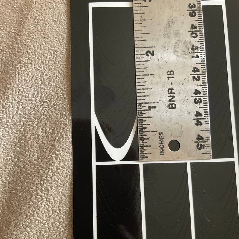 Tiefgründige French Tip Nagel Schablonen von Etsy - ViNailicious