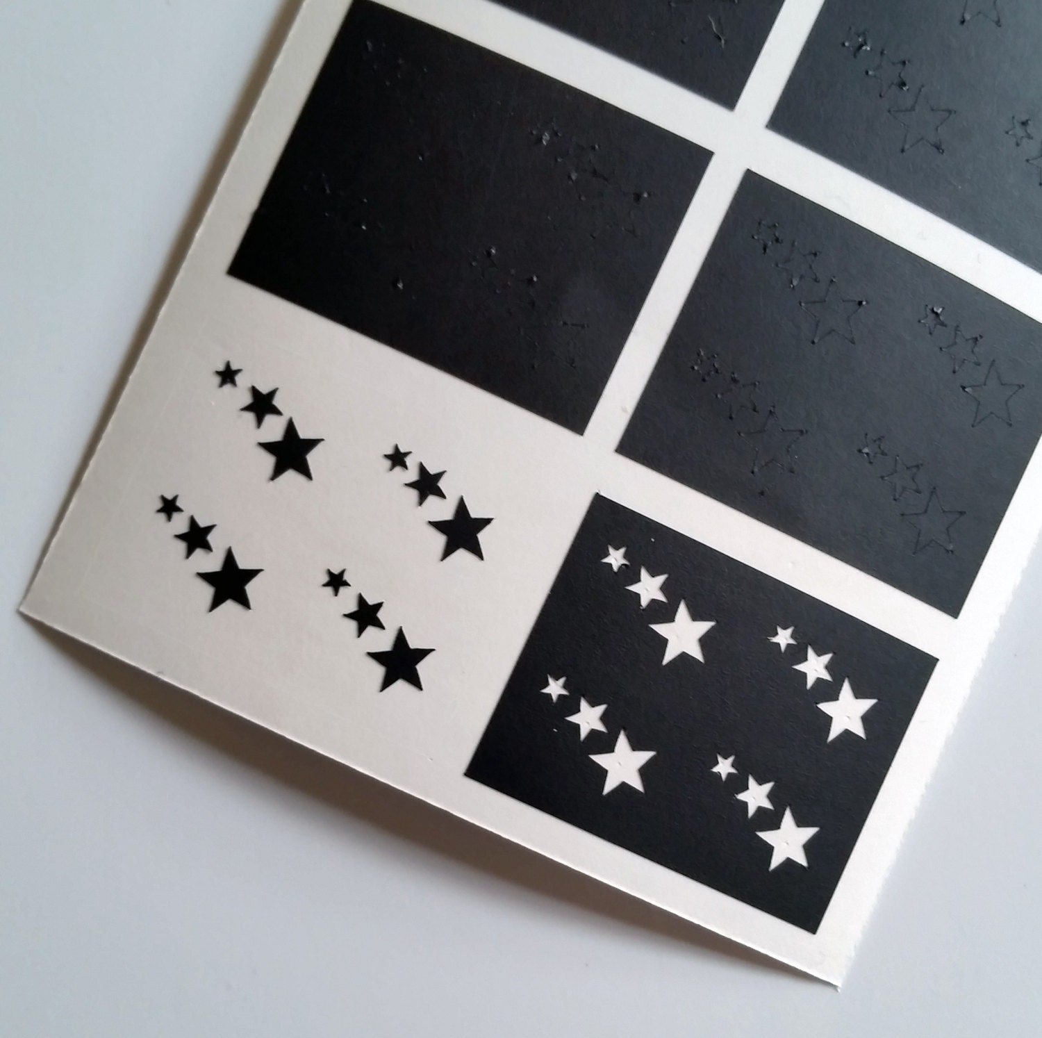 Dreifach Sterne Nagel Schablonen Dreifach Sterne Nagel Schablonen von Etsy - ViNailicious