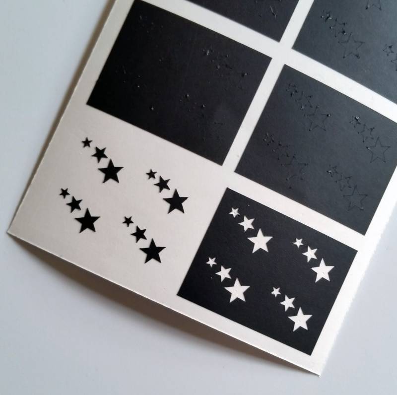Dreifach Sterne Nagel Schablonen von Etsy - ViNailicious