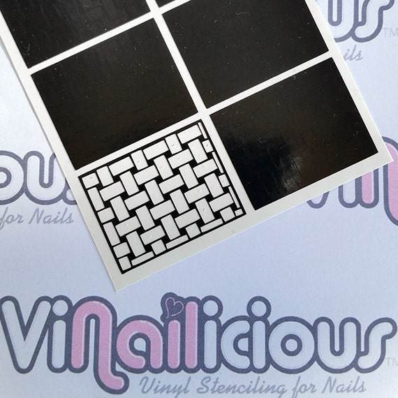Geflochtene Nagel Schablonen von Etsy - ViNailicious