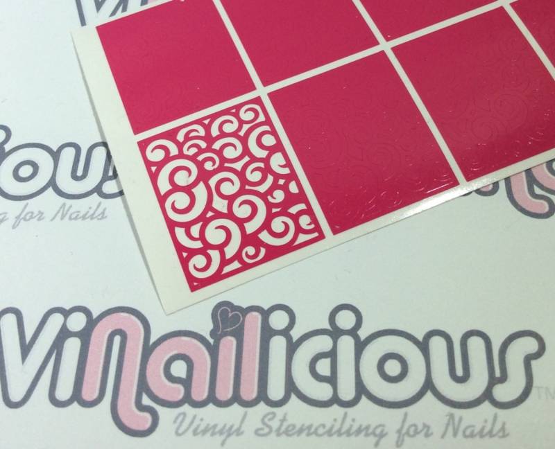 Locken & Wirbel Schablonen von Etsy - ViNailicious