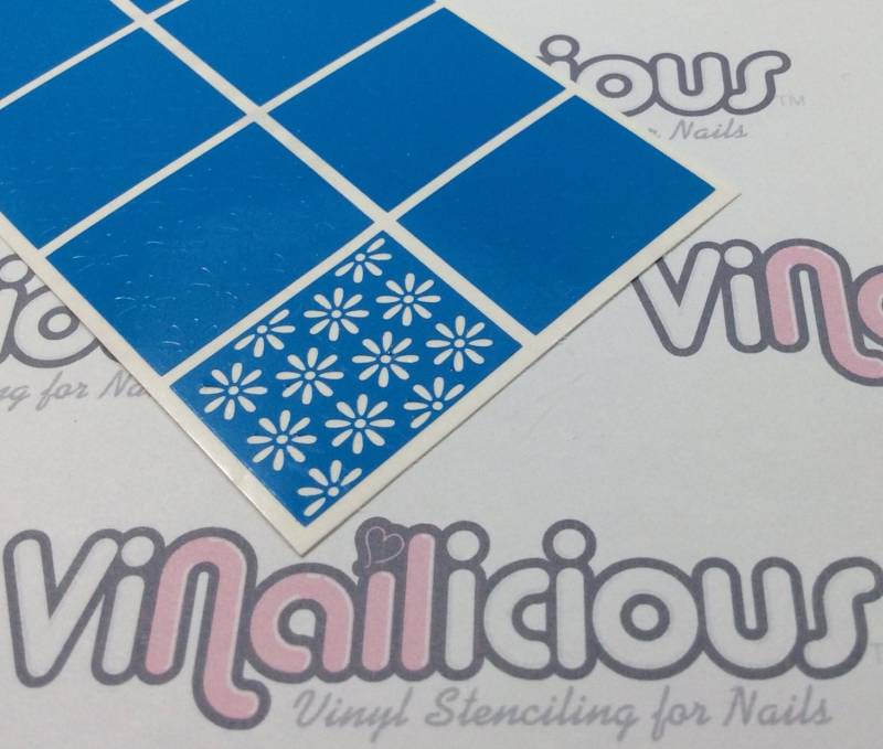 Margeriten Nagel Schablonen von Etsy - ViNailicious
