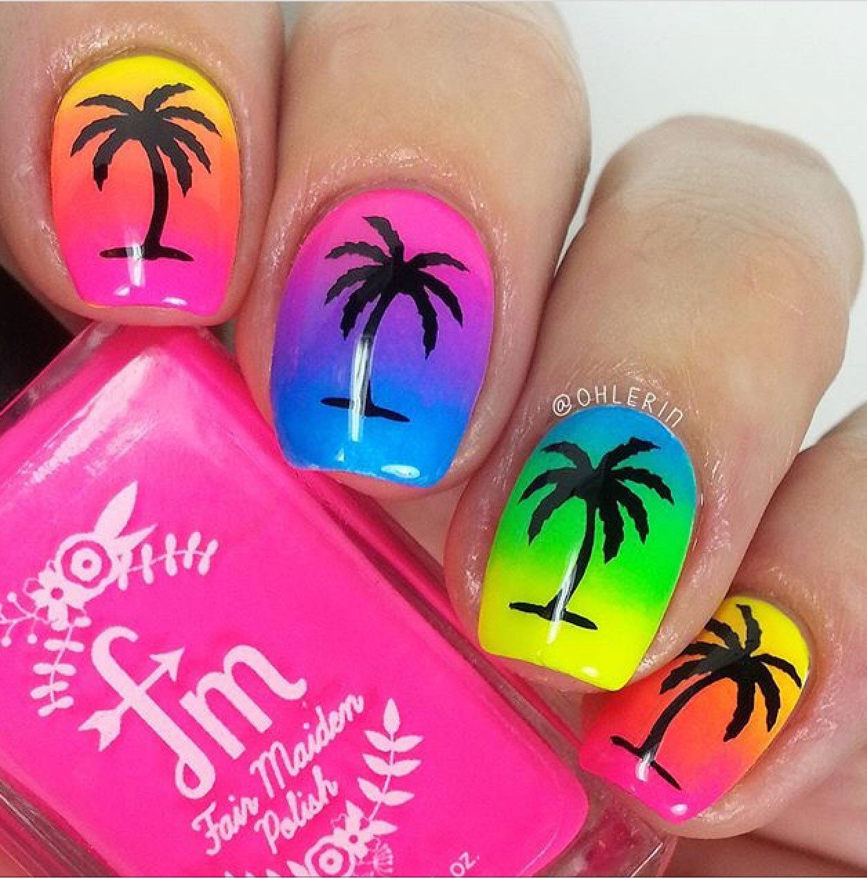 Palmen Nagelschablonen Palmen Nagelschablonen von Etsy - ViNailicious