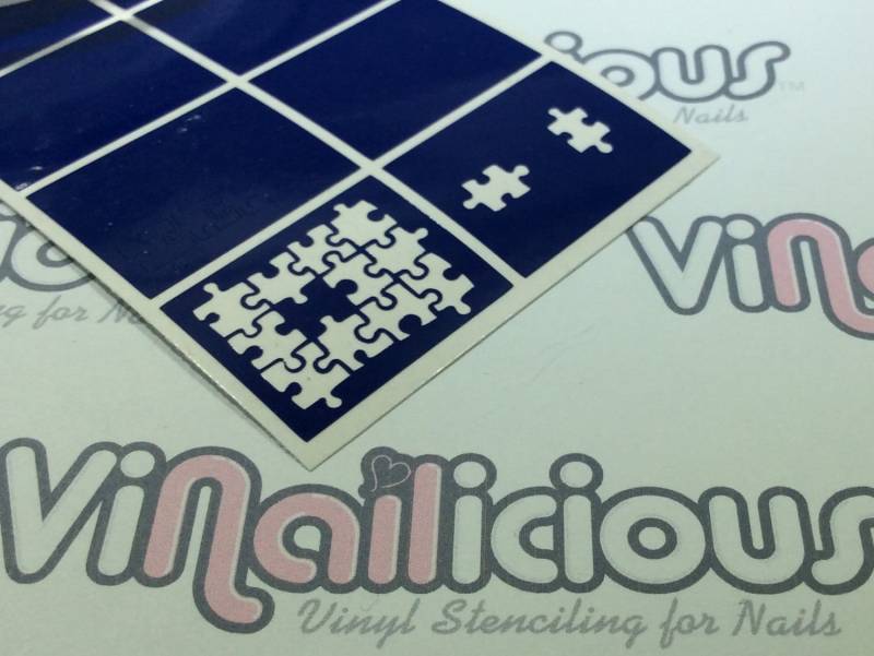 Puzzleteile Nagelschablonen von Etsy - ViNailicious