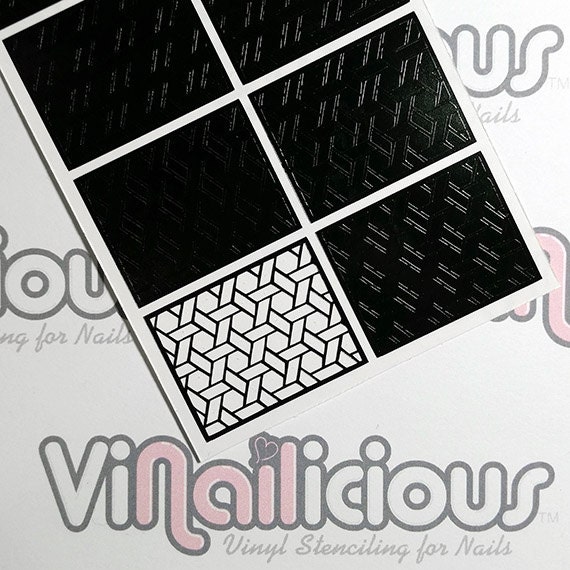 Rattan Nagel Schablonen von Etsy - ViNailicious