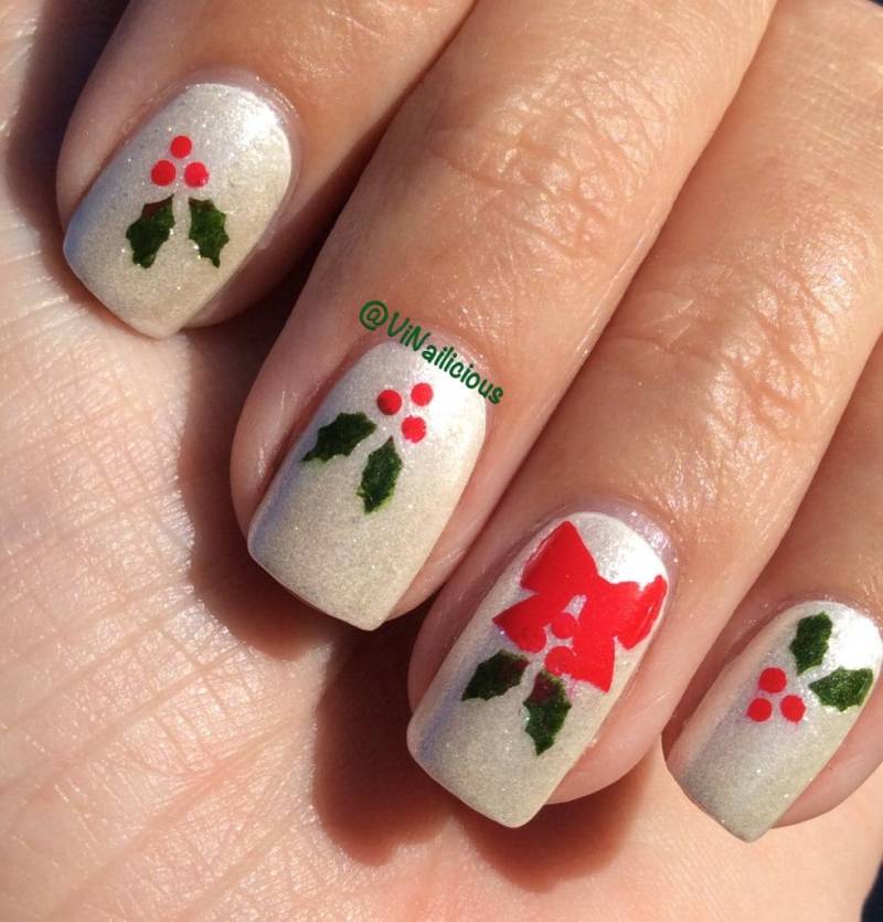 Schleifen & Holly Nagel Schablonen Schleifen & Holly Nagel Schablonen von Etsy - ViNailicious