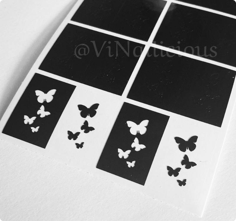 Schmetterlinge Nagel Schablonen von Etsy - ViNailicious