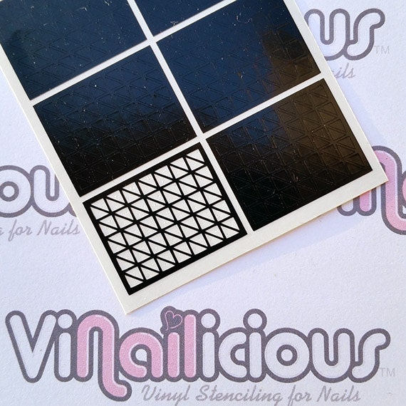 Seitliche Dreiecke Nagel Schablonen von Etsy - ViNailicious