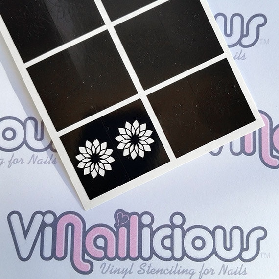 Sonnenblume Nagel Schablonen Sonnenblume Nagel Schablonen von Etsy - ViNailicious