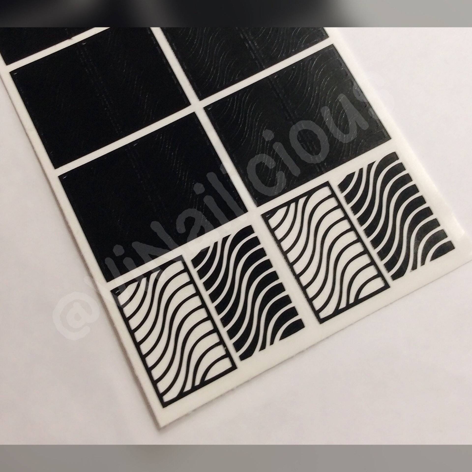 The Wave Nagel Schablonen The Wave Nagel Schablonen von Etsy - ViNailicious