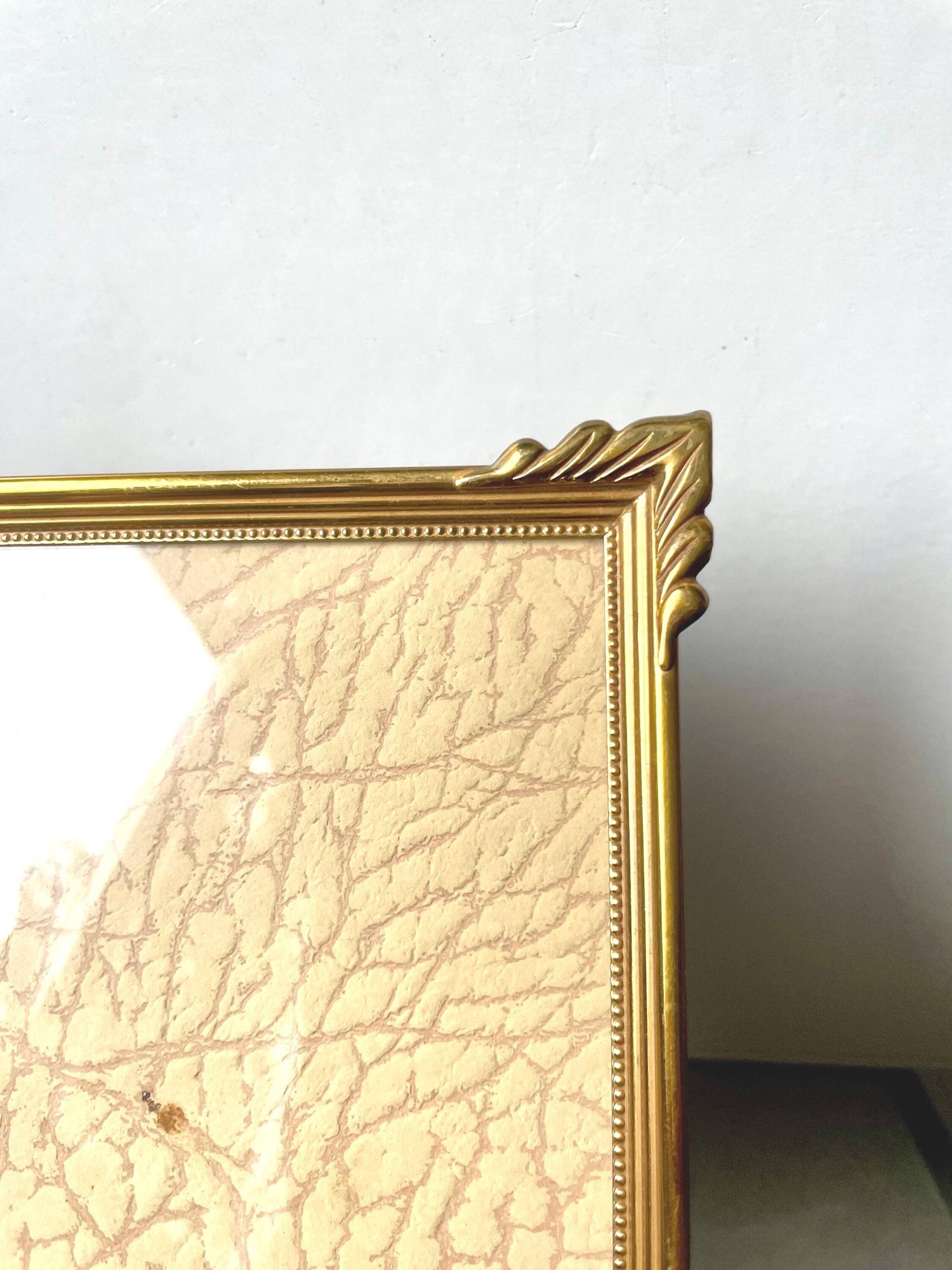 Vintage Art Deco Metall Messing Bilderrahmen 18, 5 cm X 14, 5 von Etsy - VibaVintage