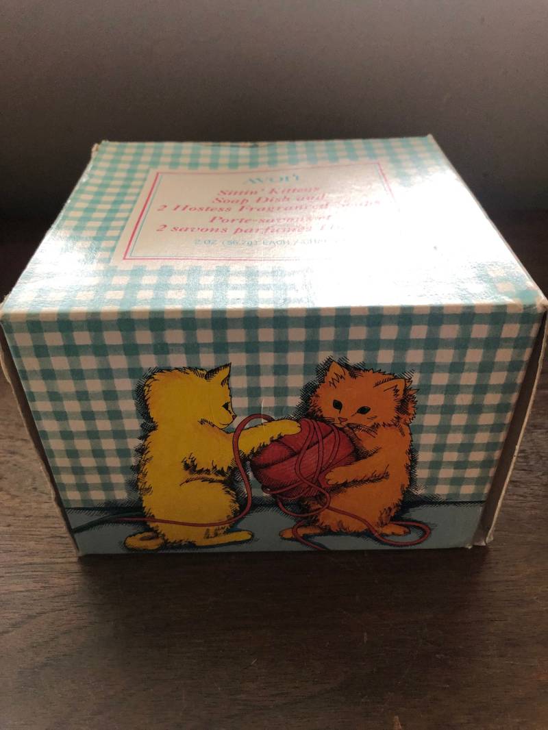 Avon 2 Kätzchen Seife Und Schälchen von Etsy - VickysVintageVenue