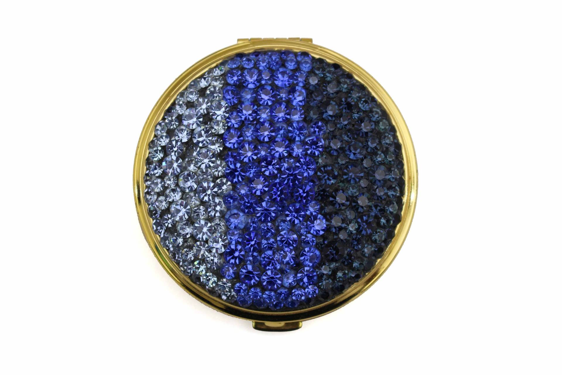 Vintage Pulver Puderdose Etui Blau Strass von Etsy - VintageCarwen