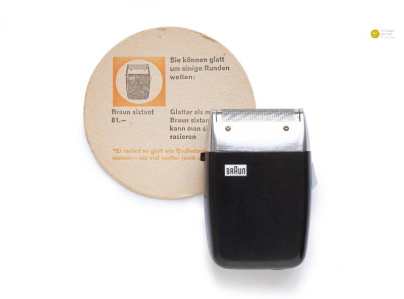 1960 Braun Sm3 Shaver Gerd Muller Germany Type 5300 Case Box 60S Design Moma Razor Ad Advertizing Beer Coaster von Etsy - VintageGermanClocks
