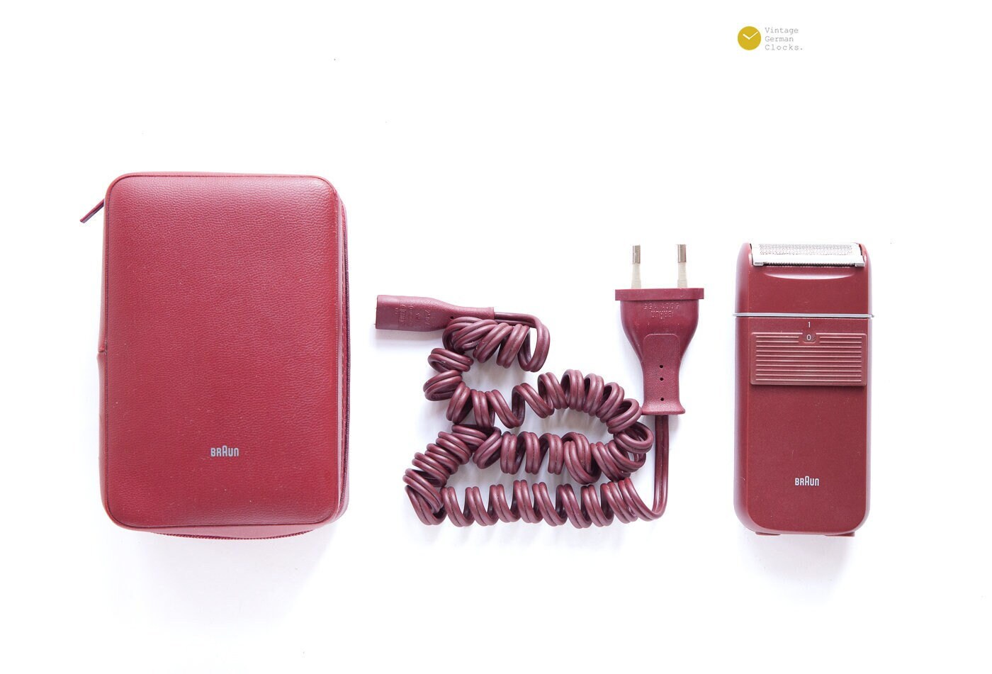 1982 Braun Lady Elegance Hair Trimmer Shaver Type 5666 Roland Ullmann Design Classic 80S Case Germany Red Razor - Rasierer 1982 Braun Lady Elegance Hair Trimmer Shaver Type 5666 Roland Ullmann Design Classic 80S Case Germany Red Razor - Rasierer von Etsy - VintageGermanClocks