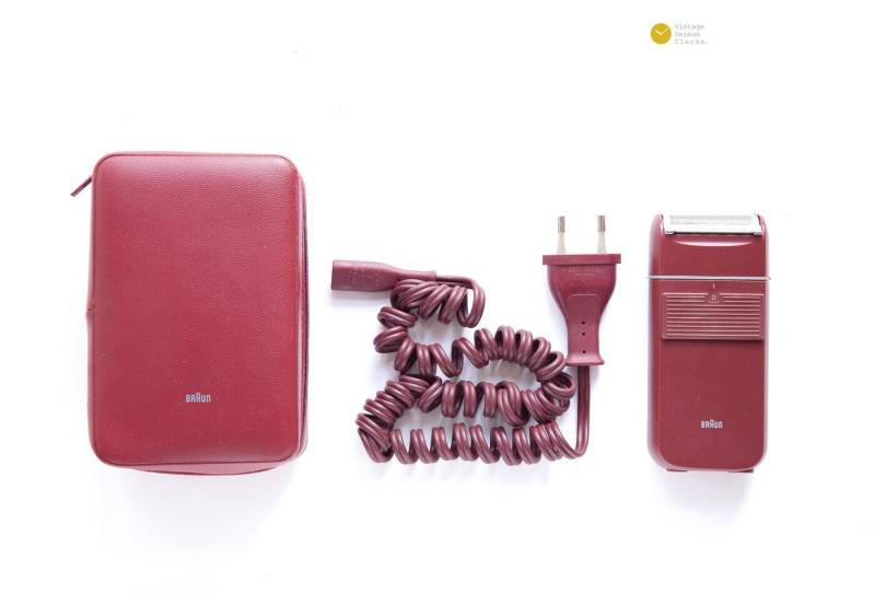 1982 Braun Lady Elegance Hair Trimmer Shaver Type 5666 Roland Ullmann Design Classic 80S Case Germany Red Razor - Rasierer von Etsy - VintageGermanClocks