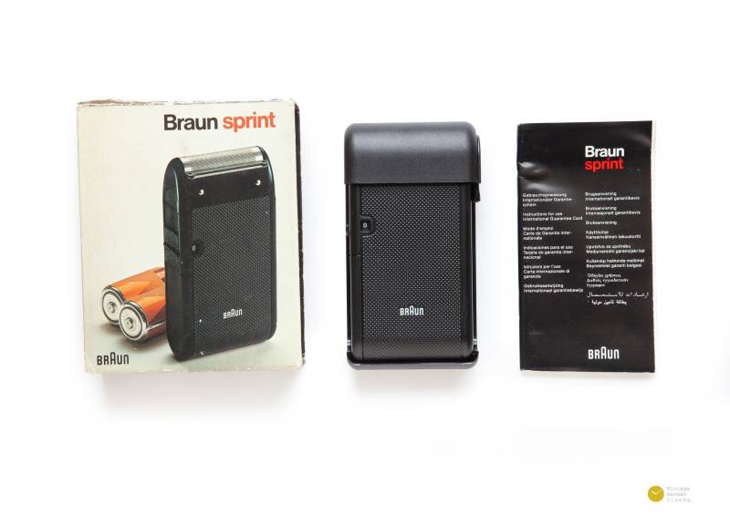 New in Box 1977 Braun Sprint Shaver Type 5543 Roland Ullmann Design Classic 70S Germany Razor Battery Manual von Etsy - VintageGermanClocks