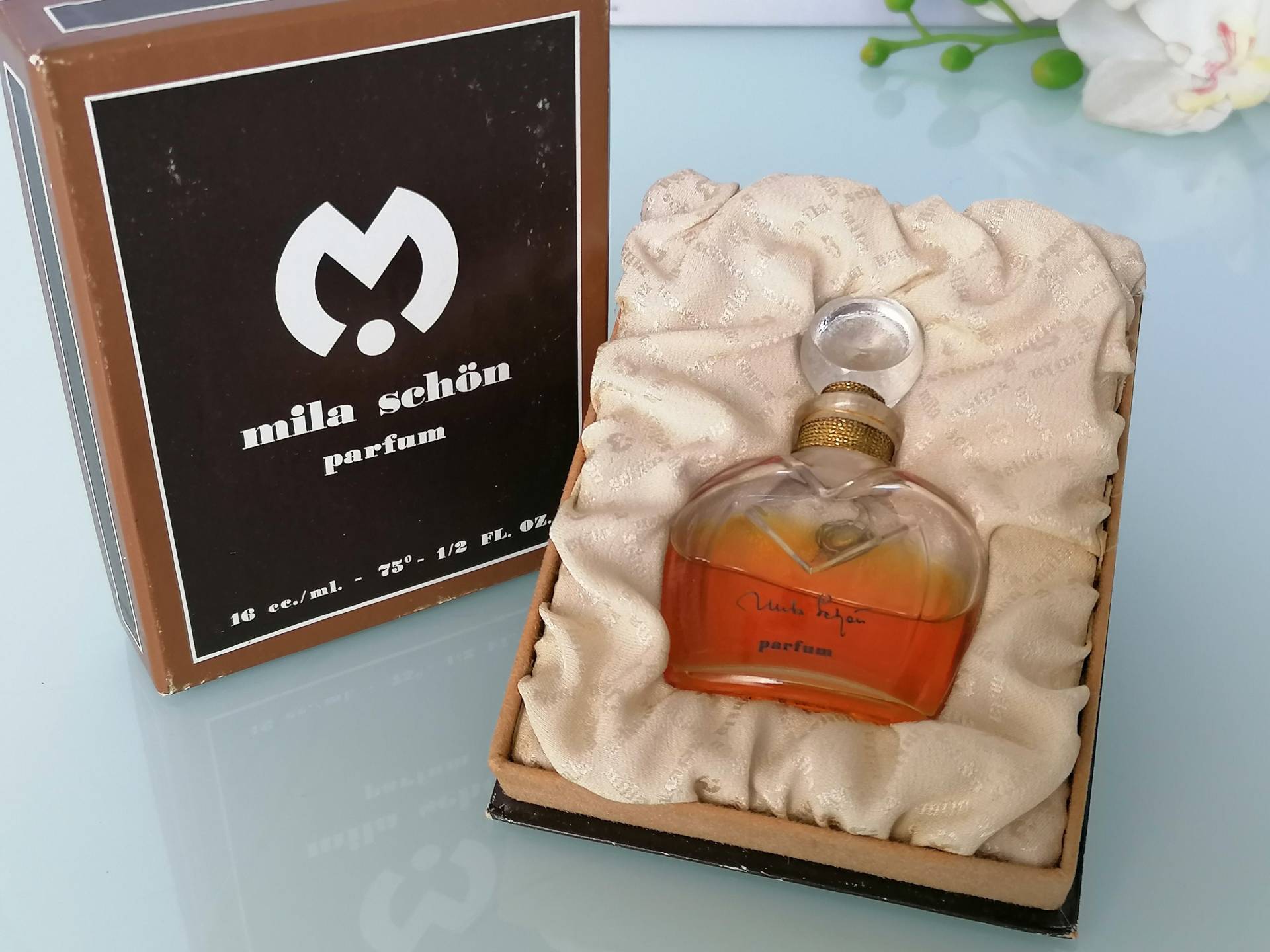 Mila Schon | 1981 Parfum/Extrait 16 Ml/0, 5 Fl.oz. 50% Voller Seltener Vintage Pre Barcode von Etsy - VintageItalienstyle