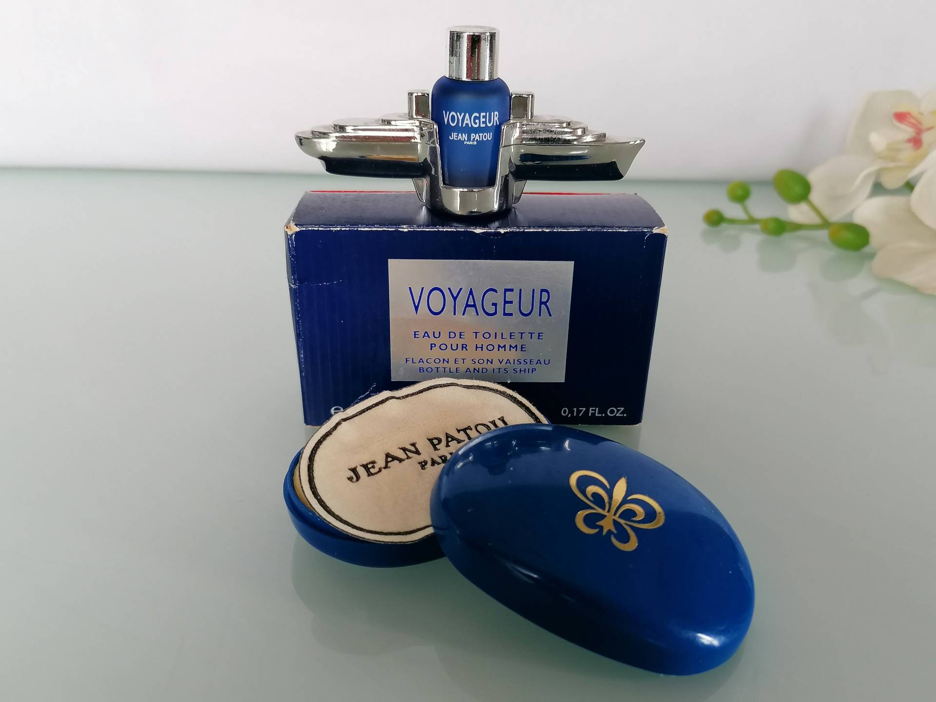 Miniatur , Voyageur Jean Patou | 1994 Eau De Toilette, 5 Ml/0, 17 Fl.oz Und Parfümseife 20 G. Vintage Parfum Sample von Etsy - VintageItalienstyle