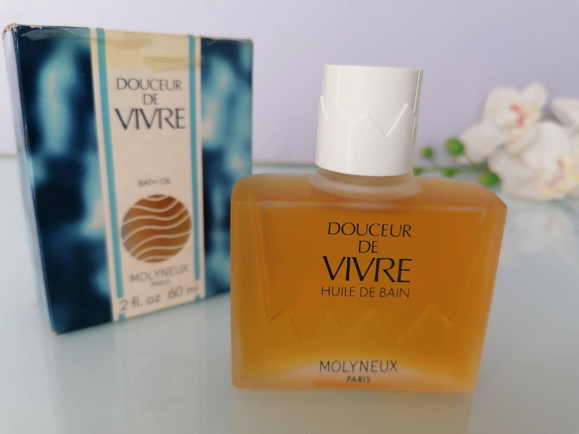 Molyneux Douceur De Vivre | 1975 Badeöl 60 Ml/2 Fl.oz Rare Vintage Pre Barcode Parfümiertes von Etsy - VintageItalienstyle