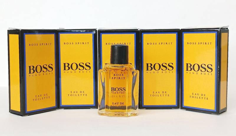 5 X Hugo Boss Spirit Eau De Toilette Splash Ml Ovp Miniature Vintage Rare von Etsy - VintageParfumsDE