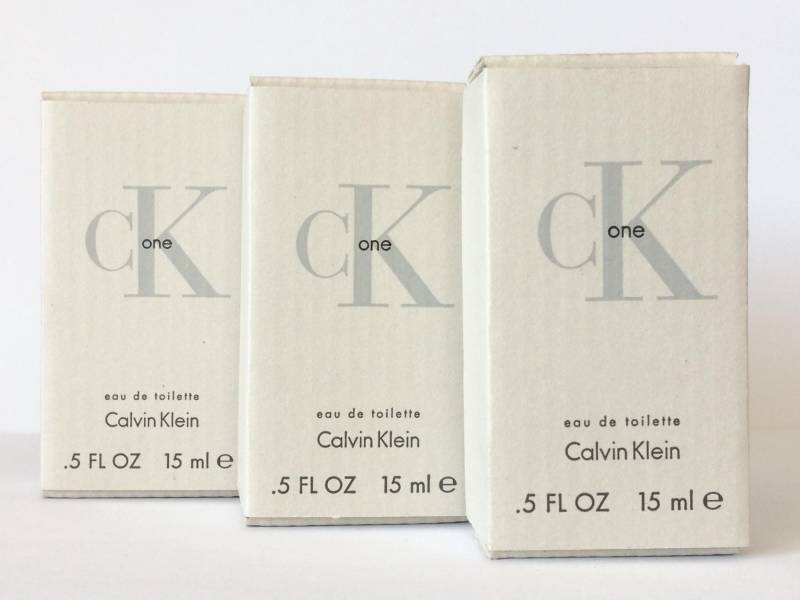 Calvin Klein Ck One Eau De Toilette 15 Ml Edt Old Version 2001 Vintage | 3 X Miniatur Made in Usa Rare von Etsy - VintageParfumsDE