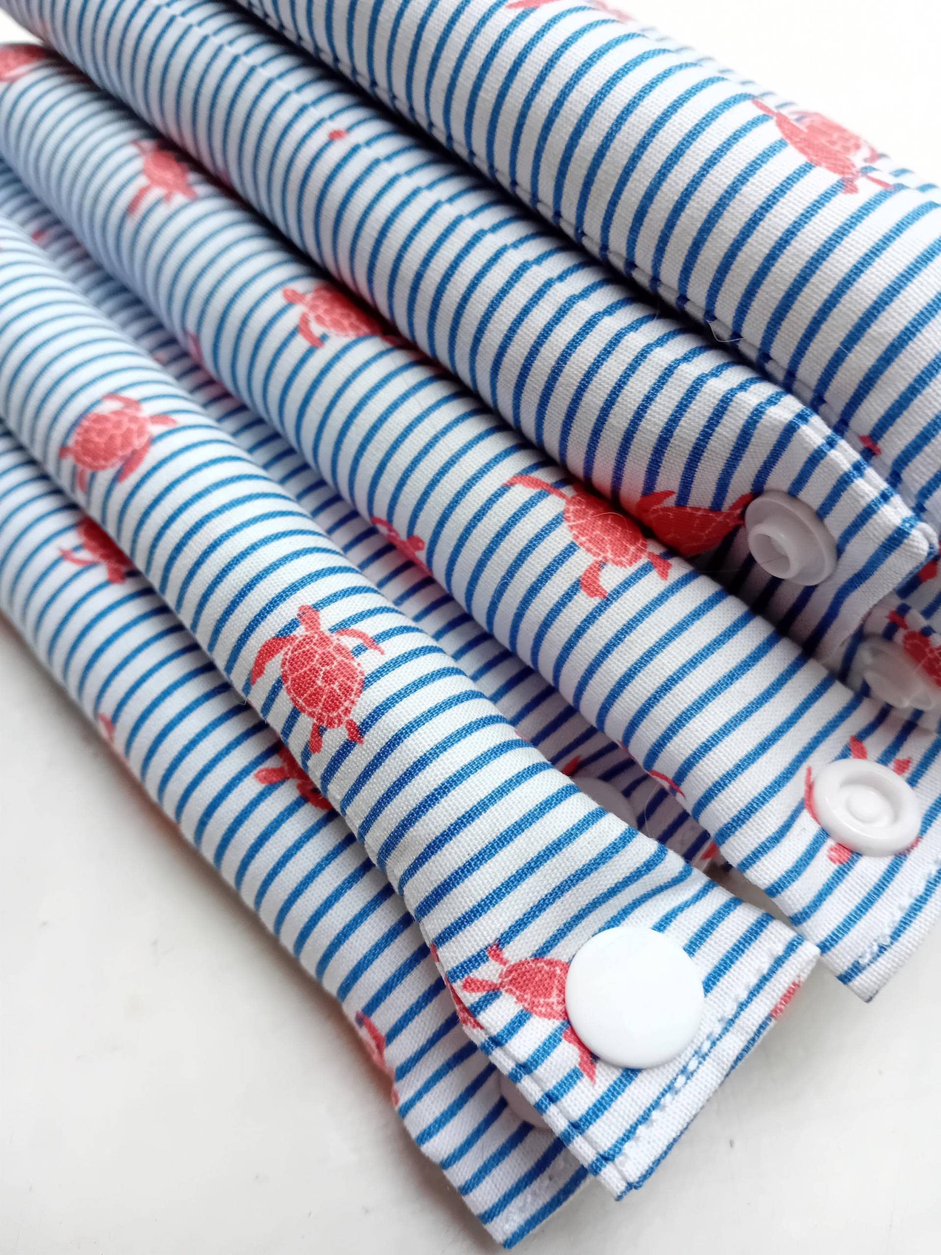 Schlafwickler Lockenwickler Wickler Sleep Curlers Schildkröten Gestreift Blau Weiß von Etsy - VintagePatternDE