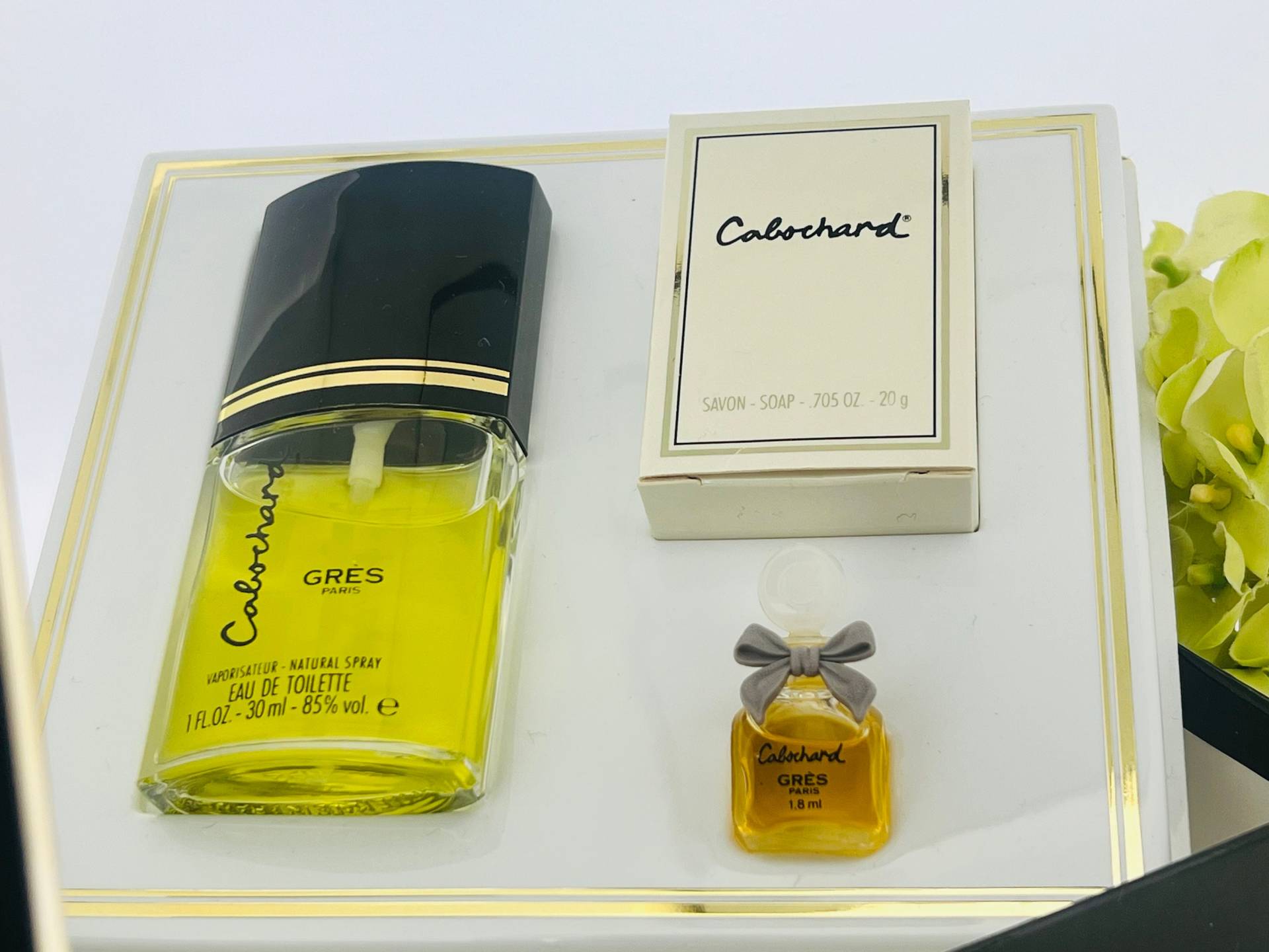 Vintage Cabochard Set Von Grès | 1959 Eau De Toilette 30 Ml, Parfum 1.8 Seife 20 G von Etsy - VintagePerfumeShop