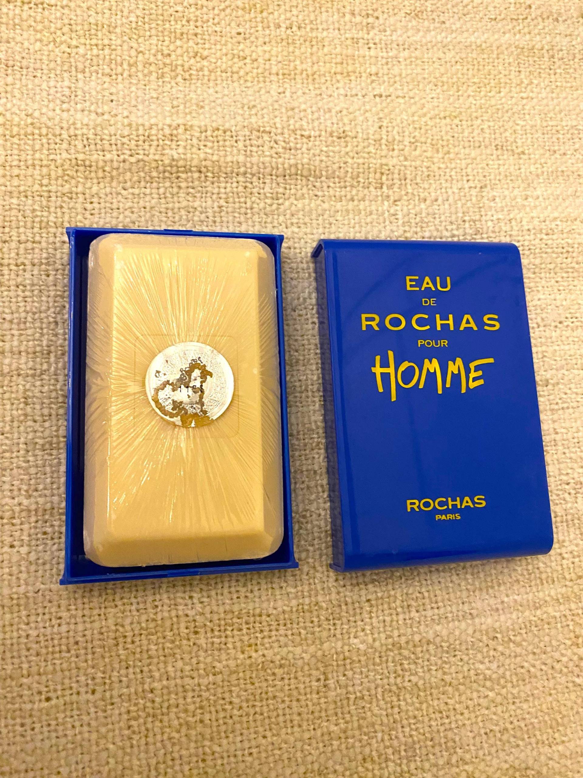 Vintage Eau De Rochas Pour Homme Soap 100G | Savon Doux Cream Sealed Made in France Retro Men's Fragrance Collectible von Etsy - VintageStyleShopDE
